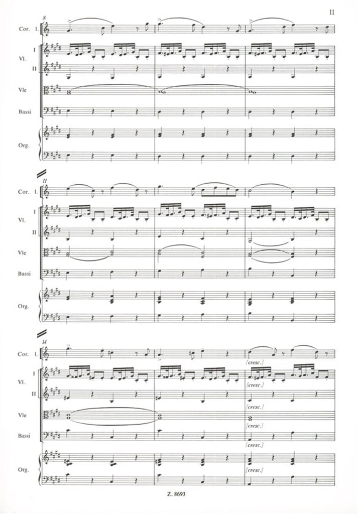 Ne Procias Me Oratorium Score